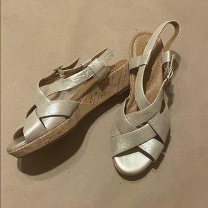 Clarks Artisan Cork Platform Sandal